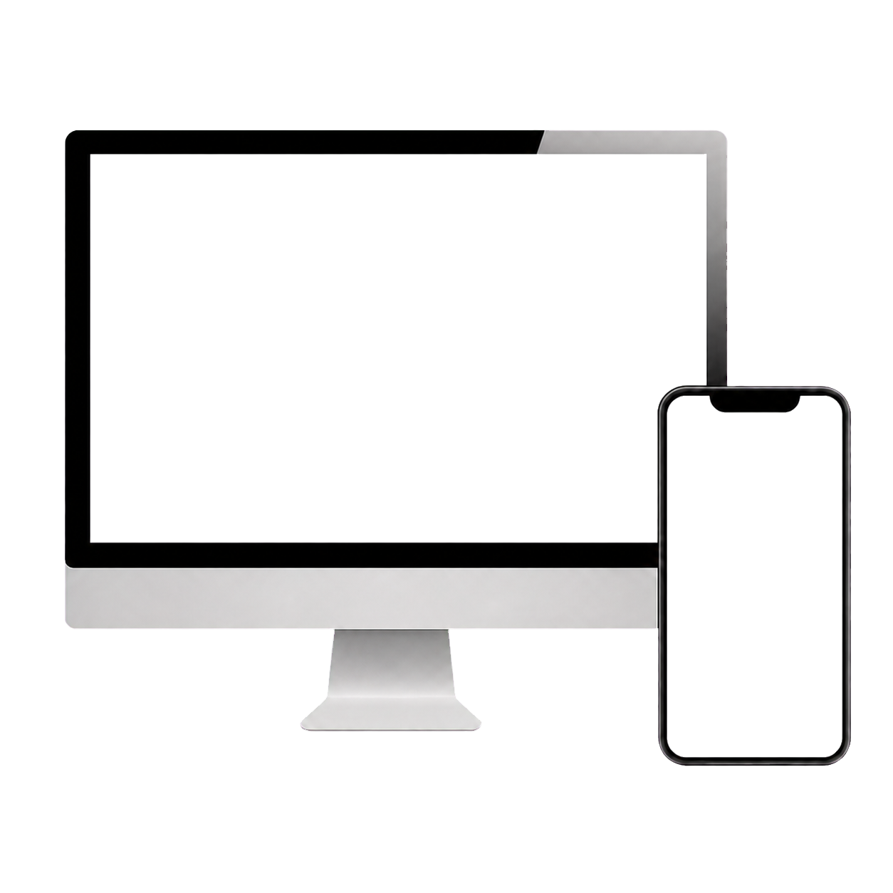 Moldura combinada de monitor e celular